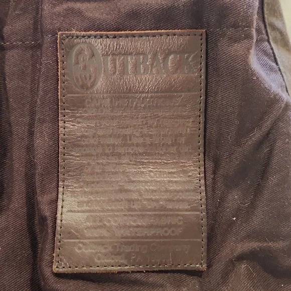 Jacket Winter Outback Trading Dark Brown Oilskin Duster Low Rider Men Western Lg - Picture 6 of 8